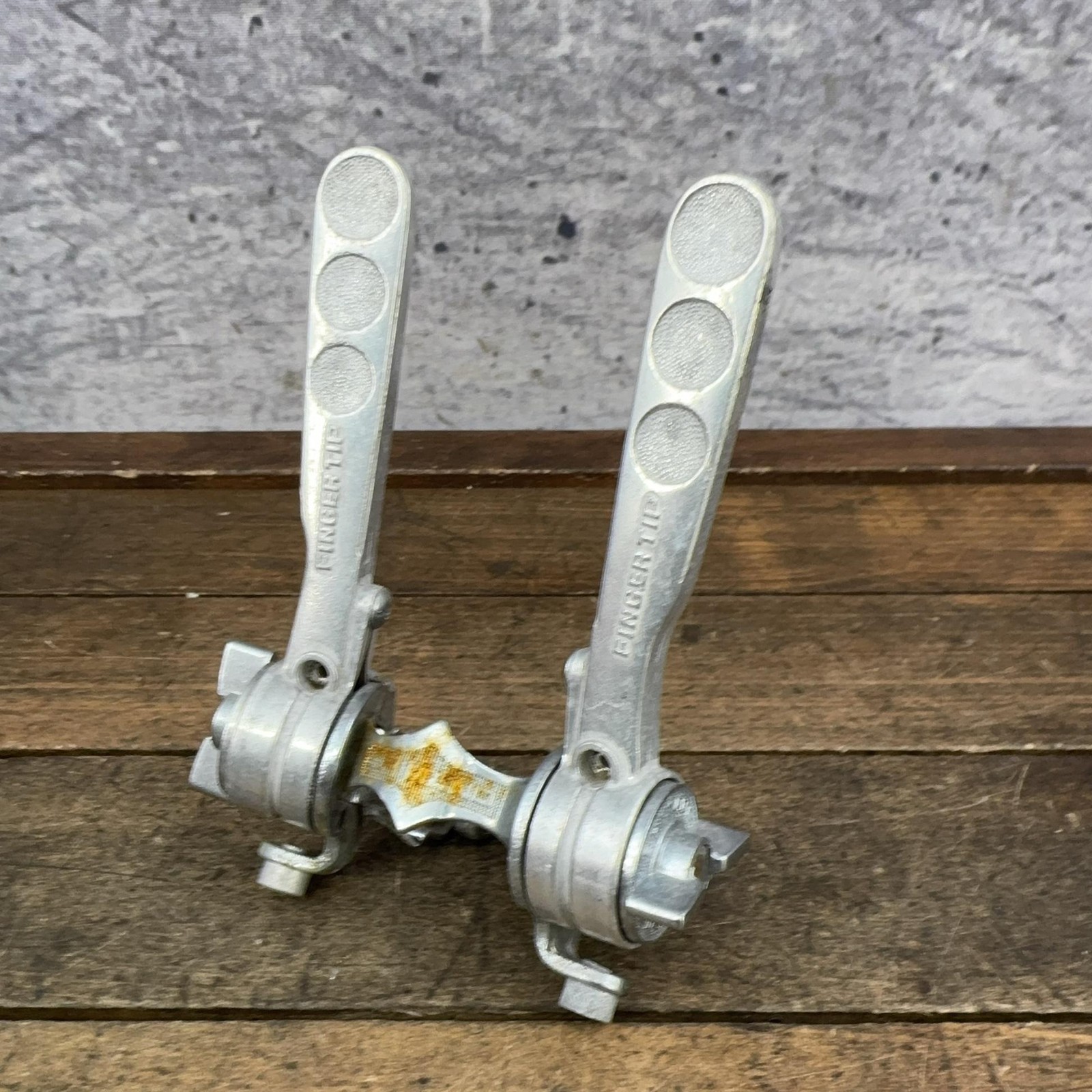 Vintage Shimano Fingertip Shifter Set Down Tube Clamp On Friction Levers 333 70s