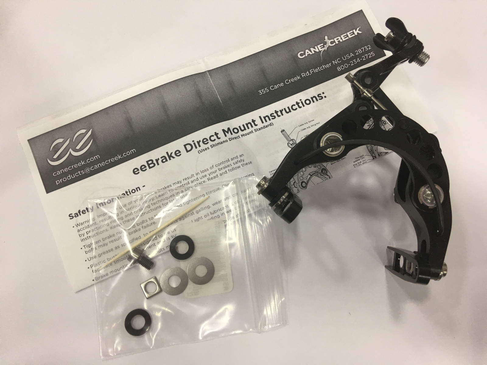 Cane Creek eeBrake G4 Single Direct Mount Chainstay (Black) #BEE0175