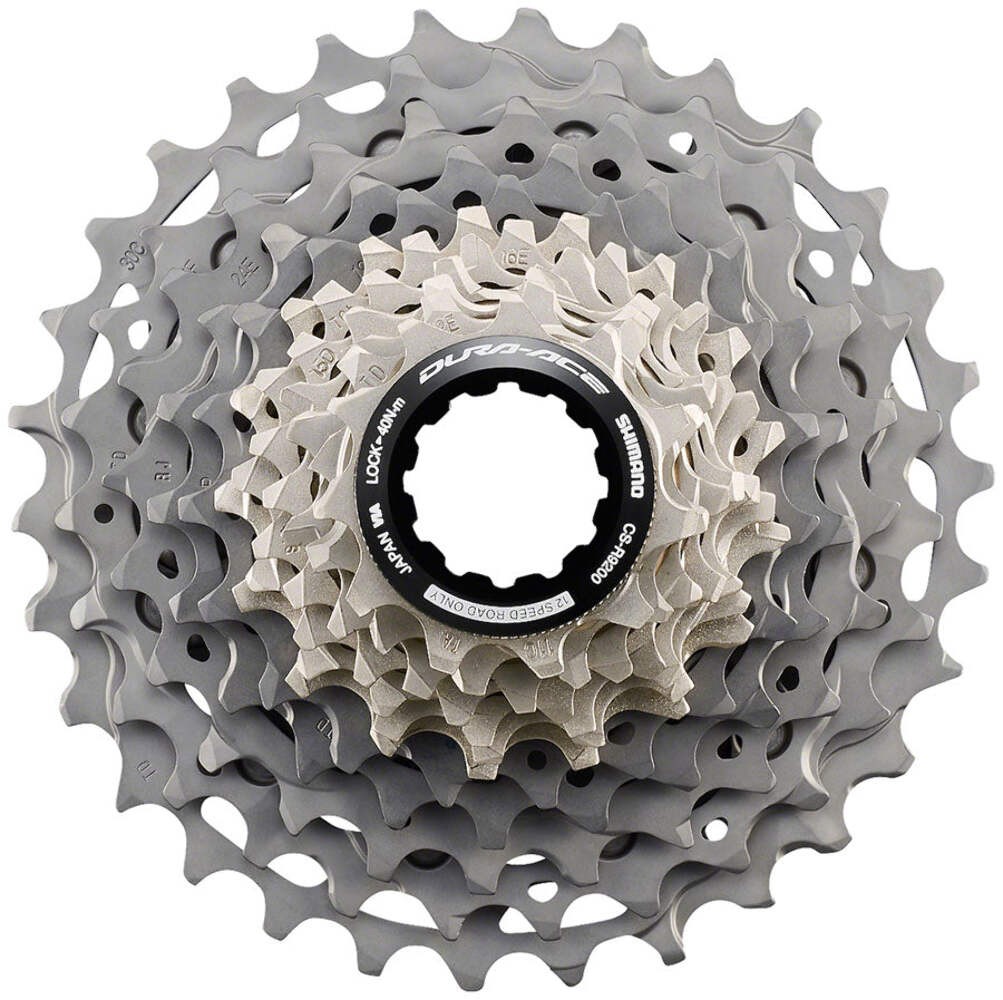 Shimano Dura-Ace CS-R9200 Cassette – 12-Speed, 11-34t, Gray