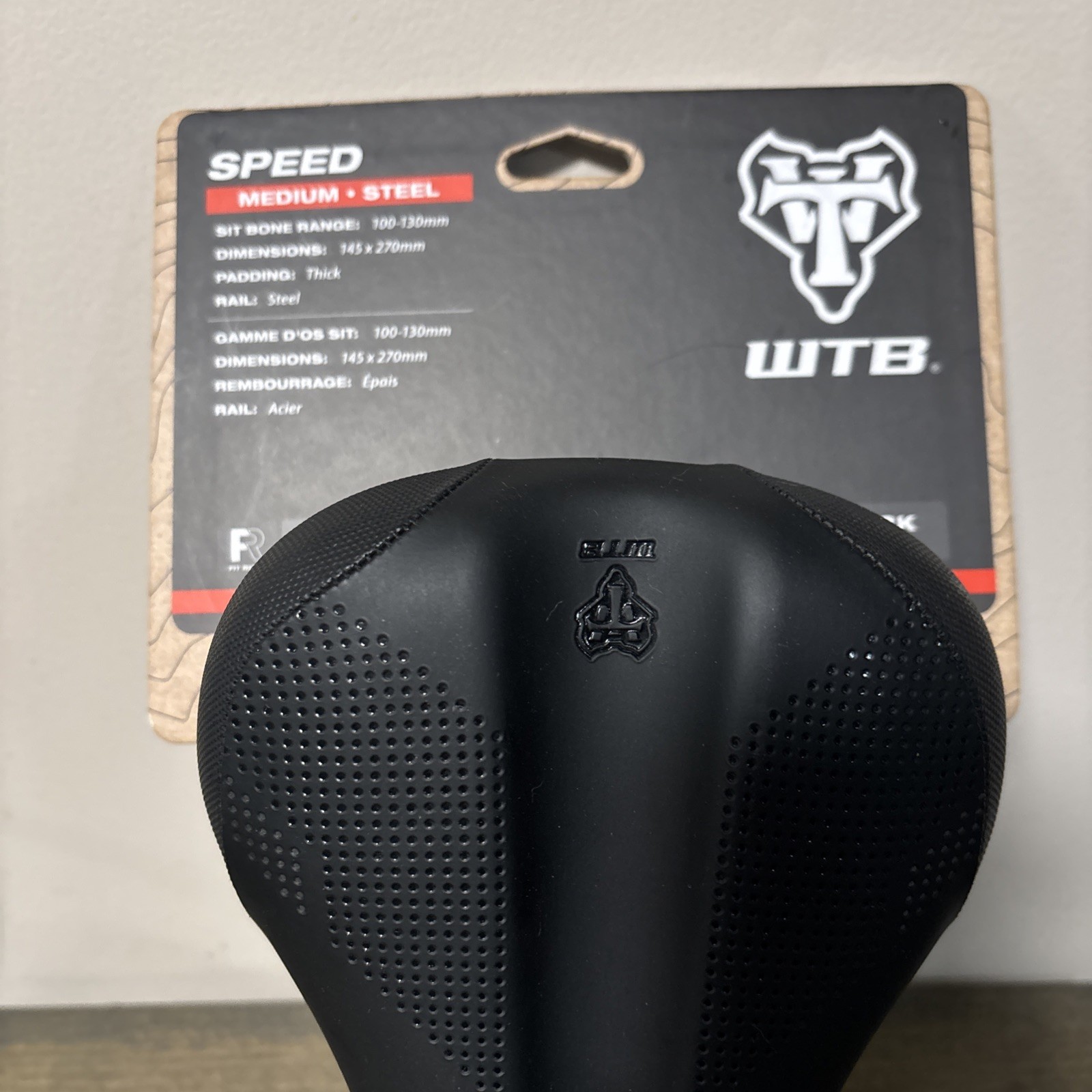 WTB Speed Road Mountain Gravel Bike Mtb Seat Saddle – Medium 270 x 145 mm Black