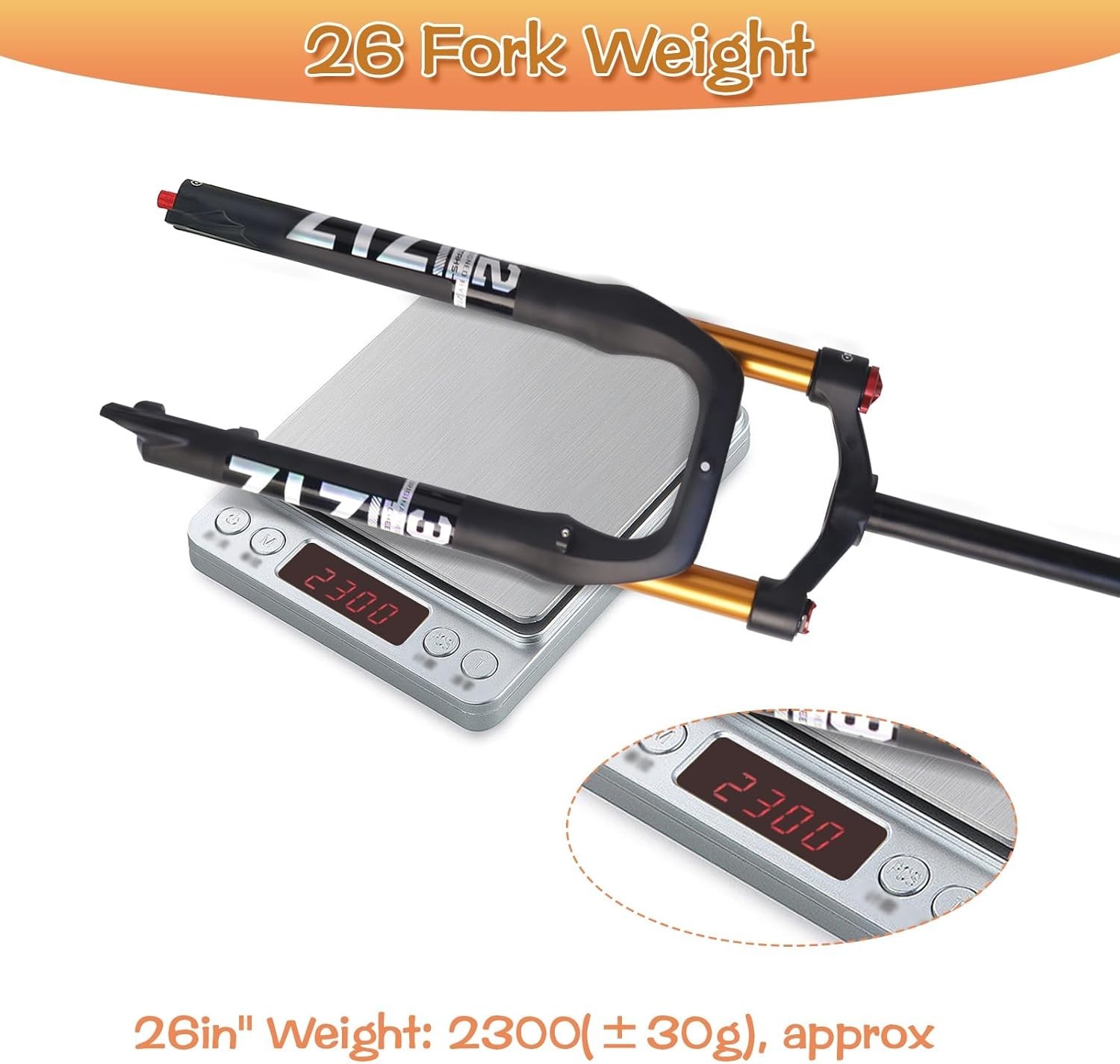 ZTZ 26″ Fat Tire MTB Air Suspension Fork, for Snow Beach XC Mountain Bike – HOT