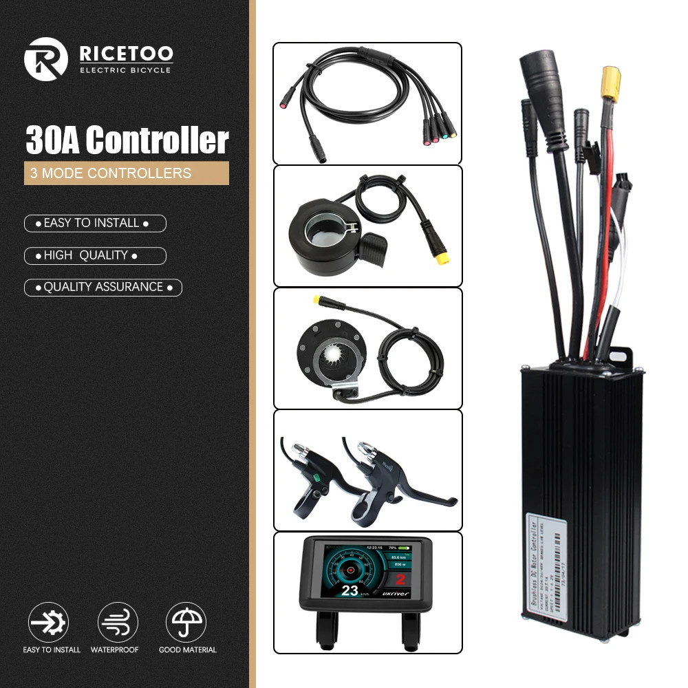 Ebike Controller 17A – 40A Three-Mode Sine Wave 24V36V48V Brushless Controller