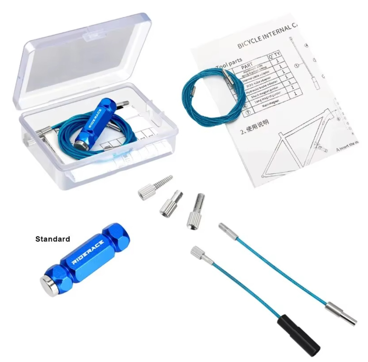 Bike Internal Cable Routing Kit For Bicycle Frames Mountain MTB Road Cycling