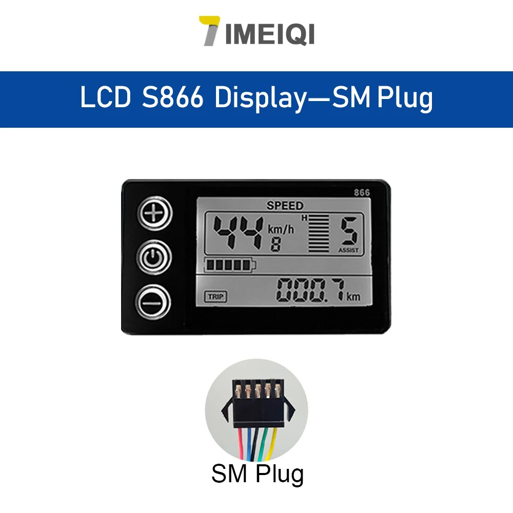 Ebike Sinawave Controller 36V/48V 17A-40A with LCD DIsplay for 250W-2000W Motor