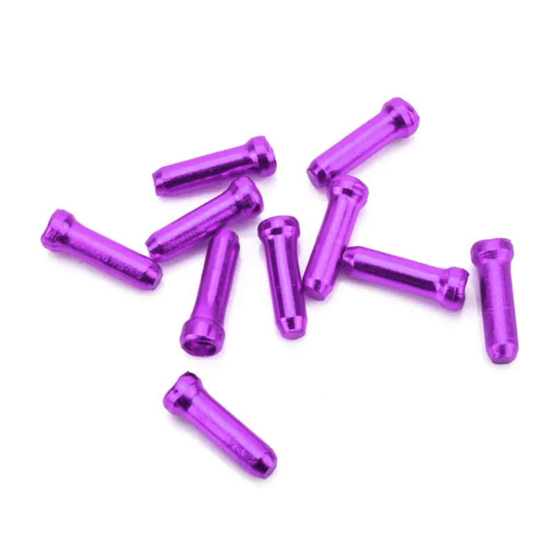 50pcs Bike Cable End Caps Crimps Brake Shift Wire Tips MTB Road Alloy Protectors
