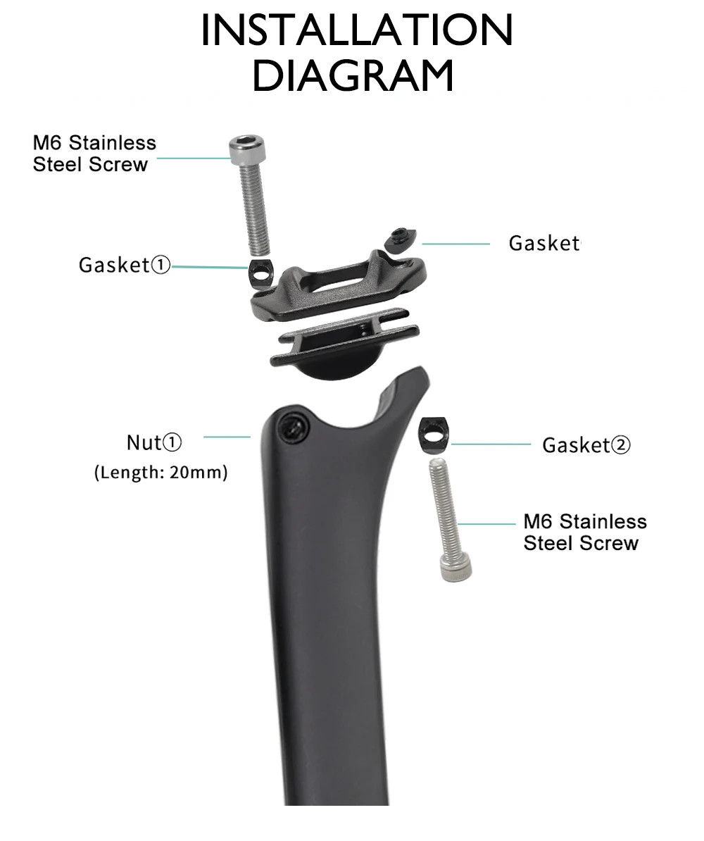 Carbon Fiber Seatpost Ultralight Road Bike Seatpost Matte 300mm/380mm 0mm Offset