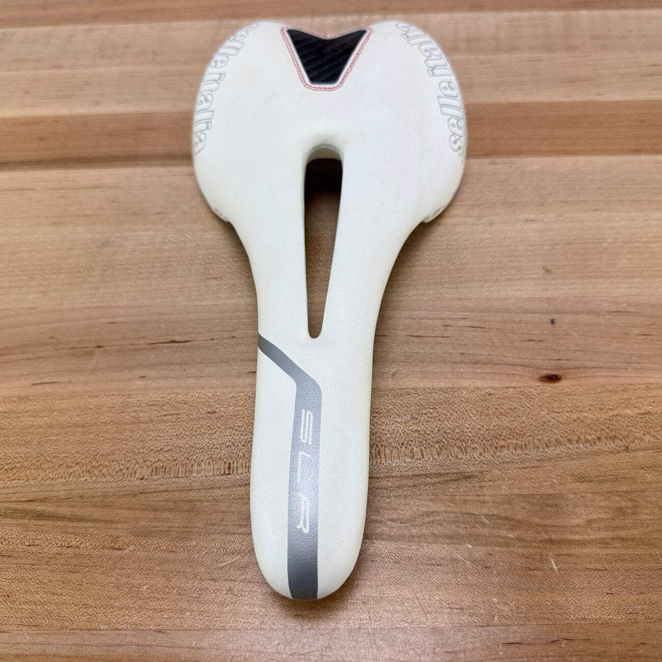 Selle Italia SLR 135mm 7x7mm Titanium 316 Rails White Bike Saddle 234g