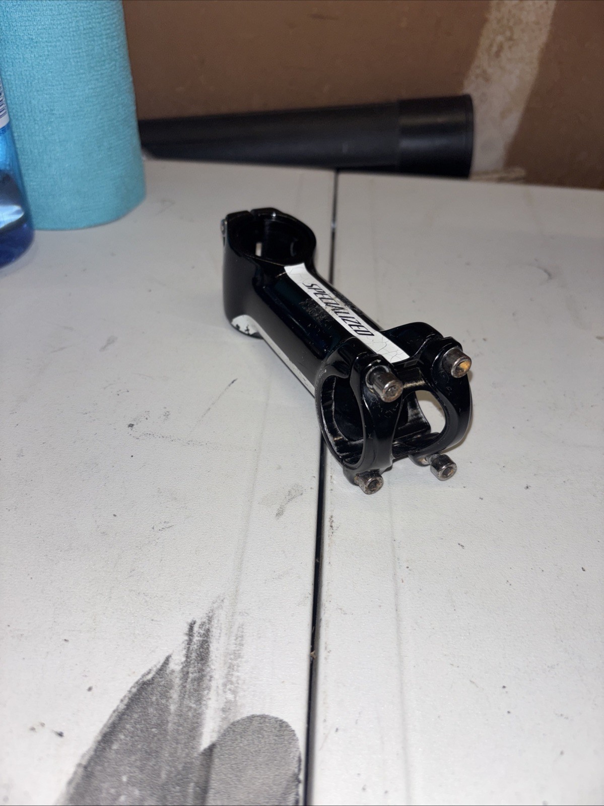 Specialized Stem 100mm  31.8 Black +16 -8 Shim 4 Bolt Faceplate Gloss Black