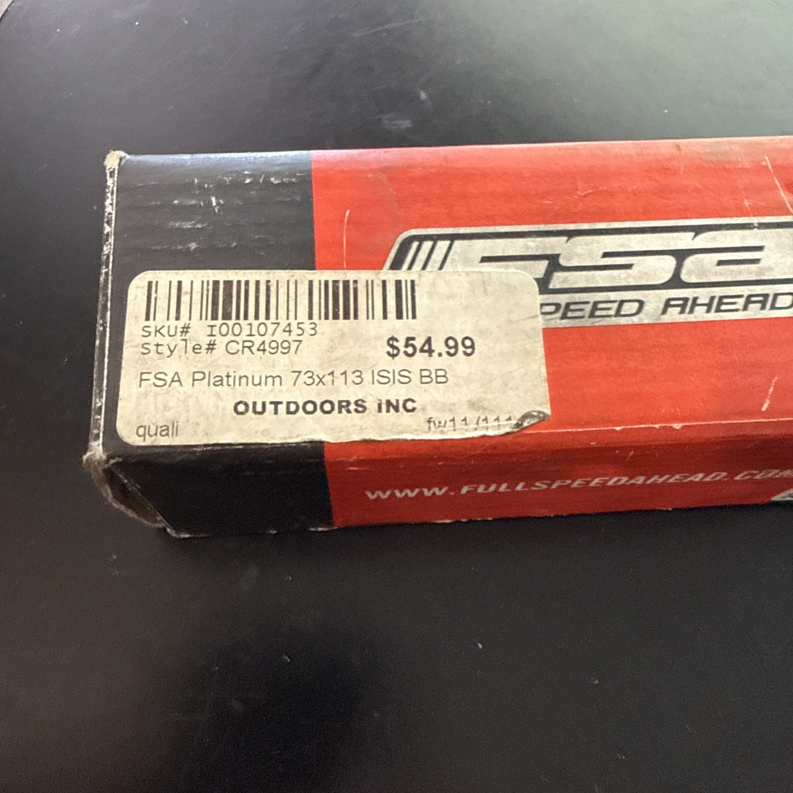 FSA Platinum ISIS Bottom Bracket 73x113mm | Sealed Cartridge Bearings, Forged
