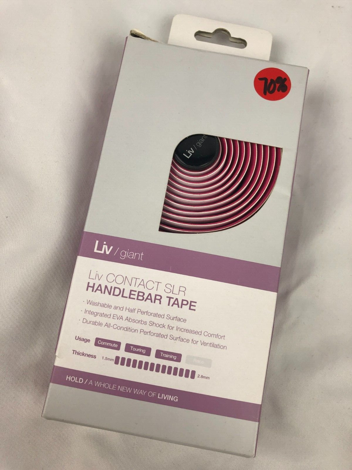 Liv Giant Contact SLR Handlebar Tape White/Pink