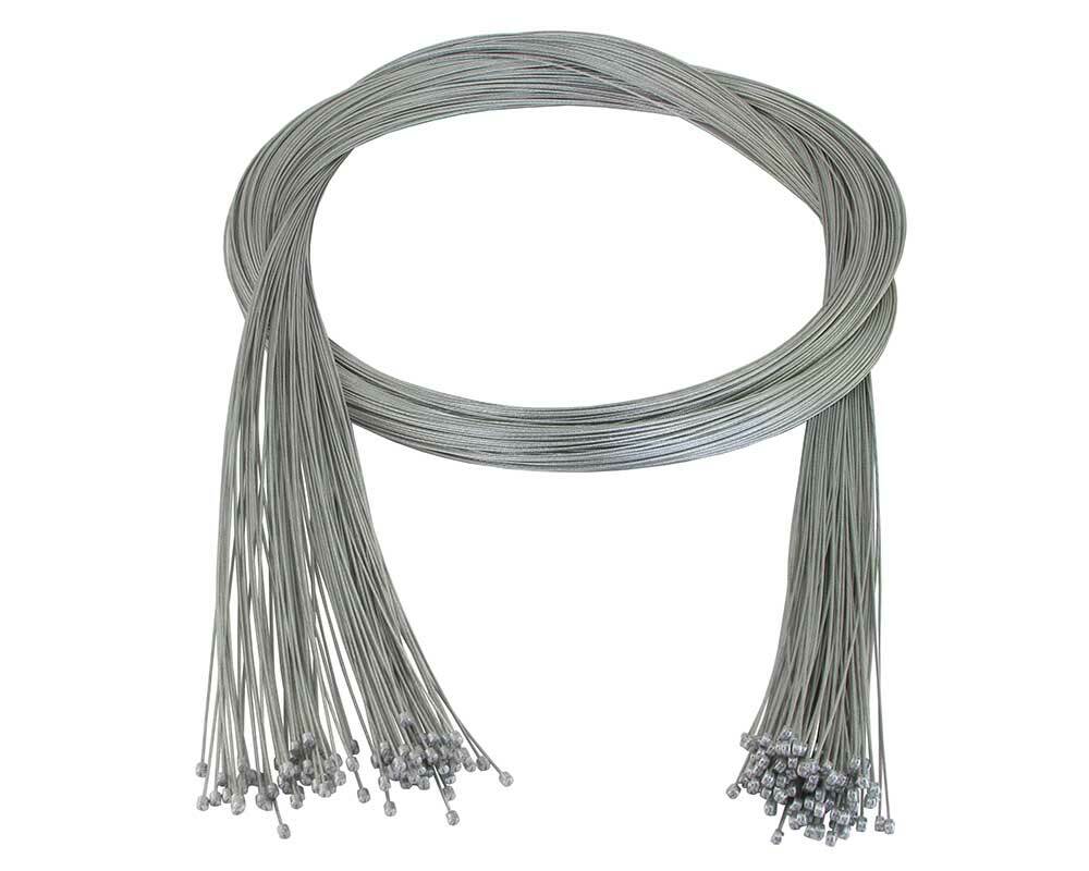 100PC ABSOLUTE GEAR INNER WIRE CABLE 1.2X2800MM IN SILVER FOR FRONT OR REAR.