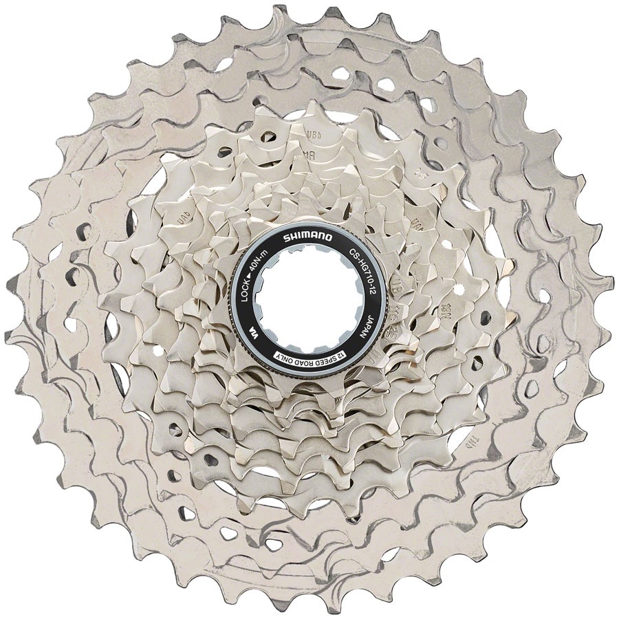 Shimano 105 CS-HG710-12 Cassette – 12-Speed, 11-36t, HG L2, Silver