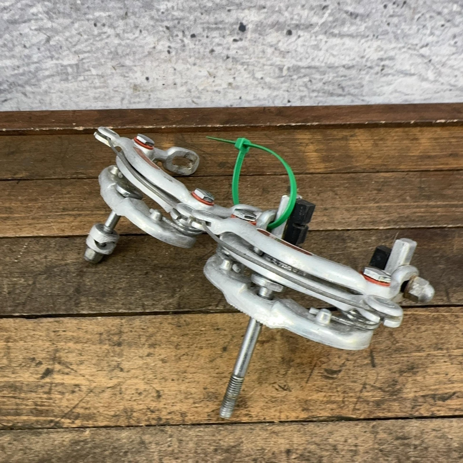 Vintage Dia-Compe Center Pull Caliper Brakes Set Drop Forged Silver 70s Japan