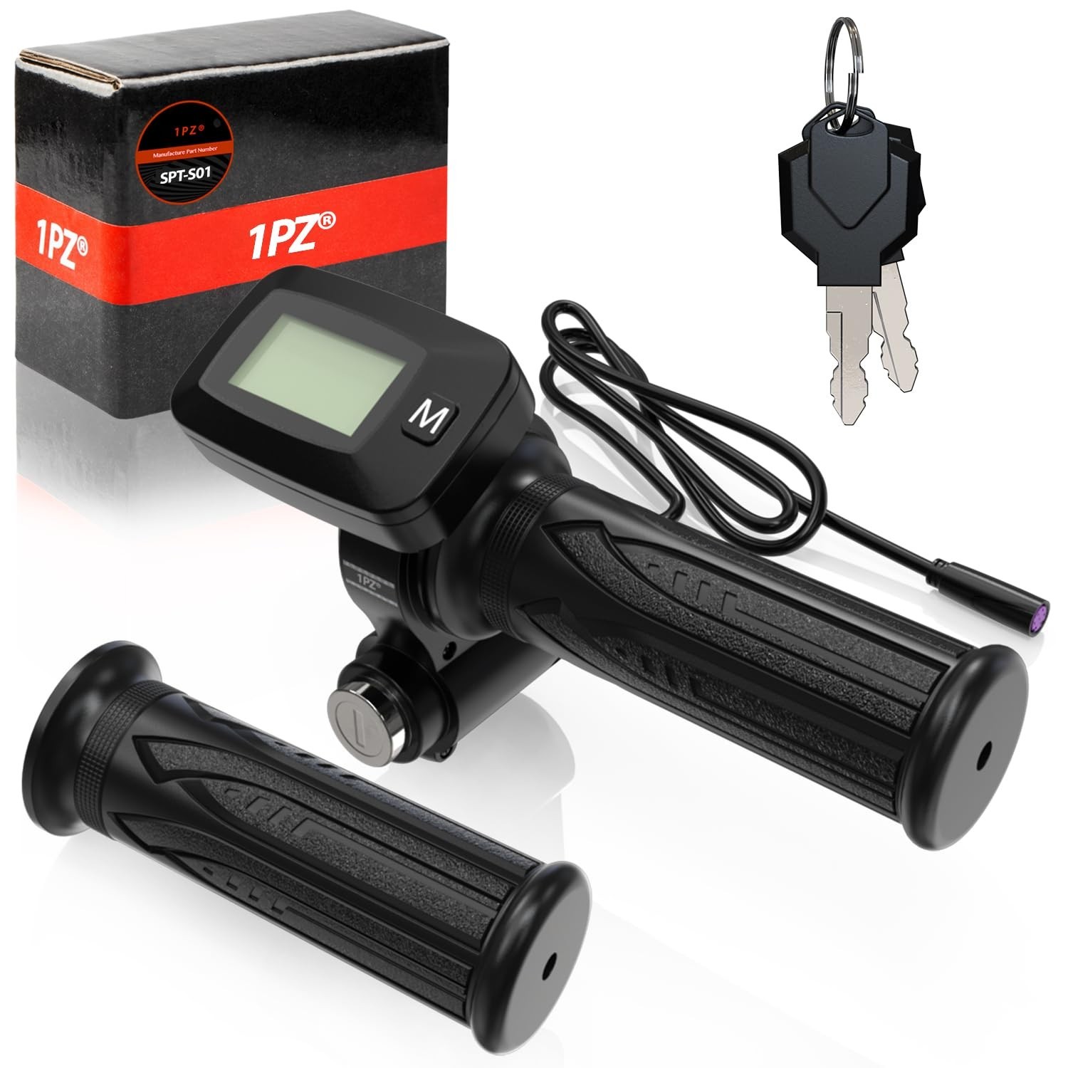 48V Ebike Speedometer Throttle with M Key Replacement for Electric Dirt Bike Dis