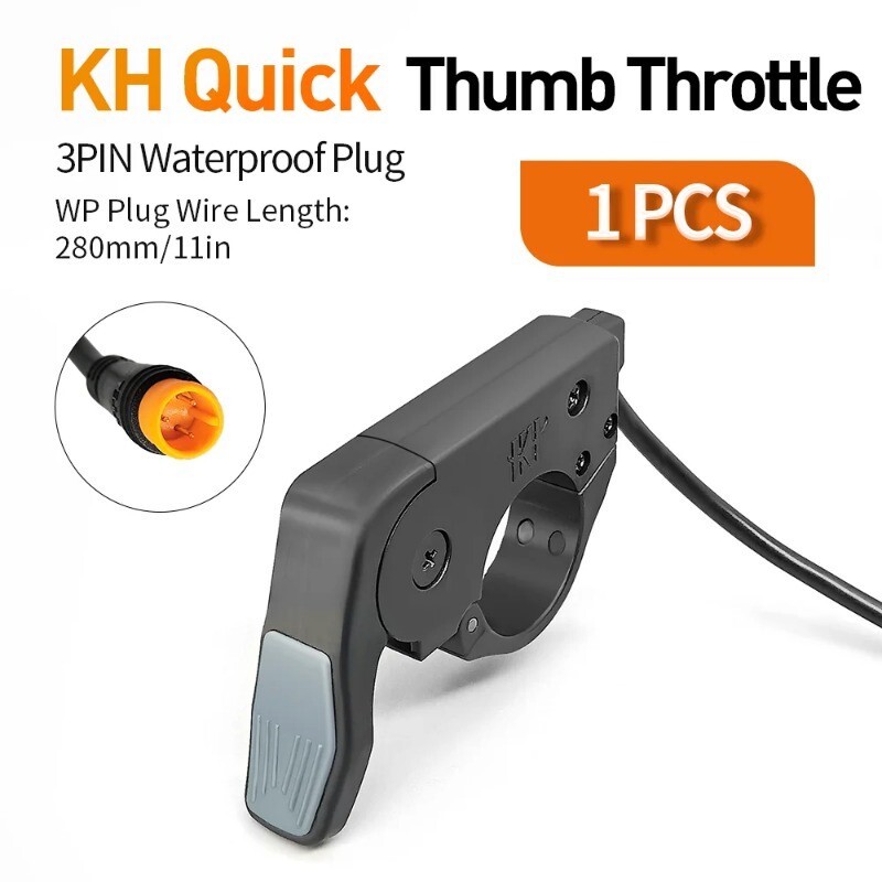 Ebike Thumb Throttle Quick Disassembly Left/Right Hand Finger Throttle 24/36/48V