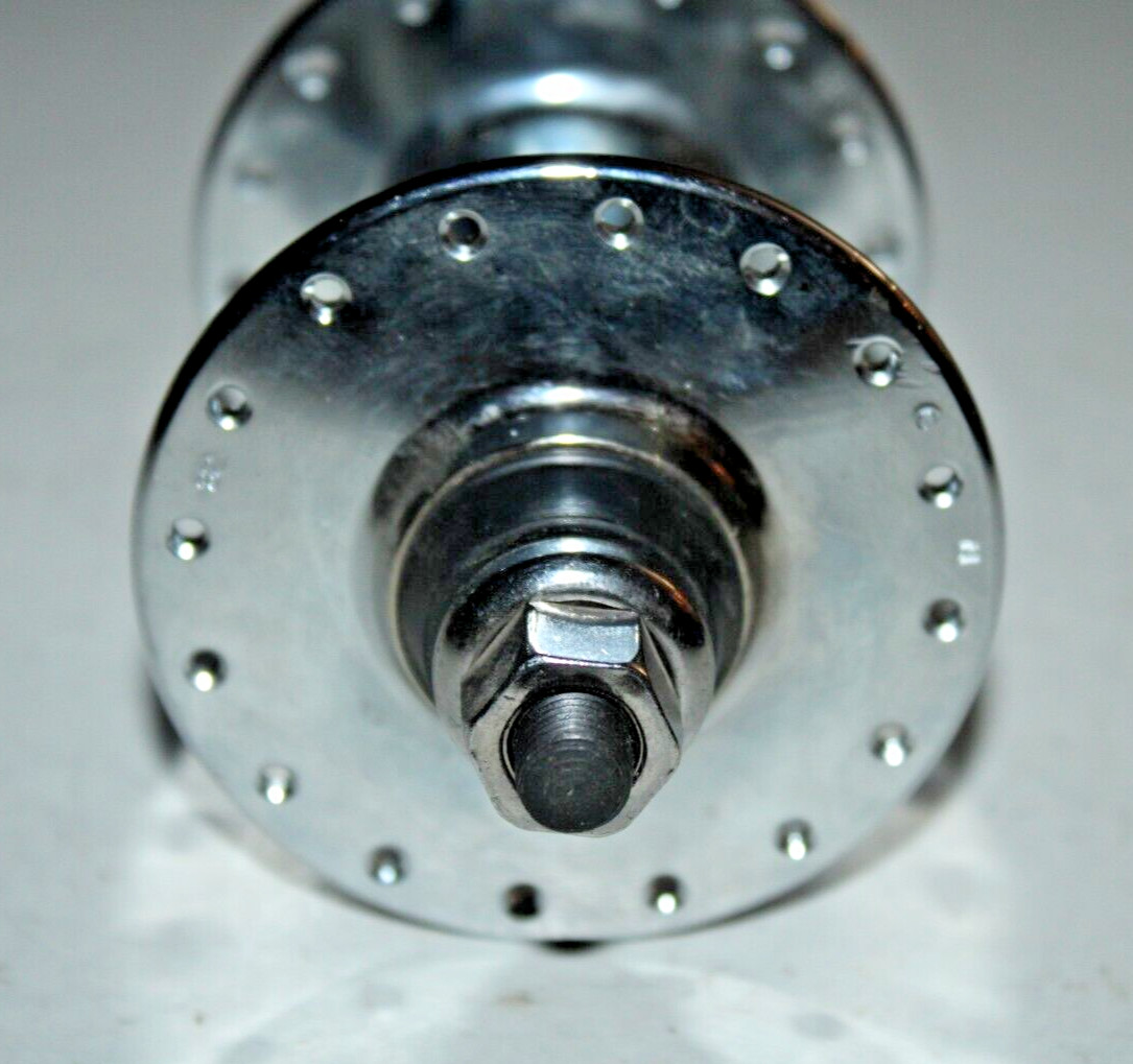 Front Track Bike High Flange Hub 100mm 32h Loose Ball Silver Nut/Bolt Ships Free