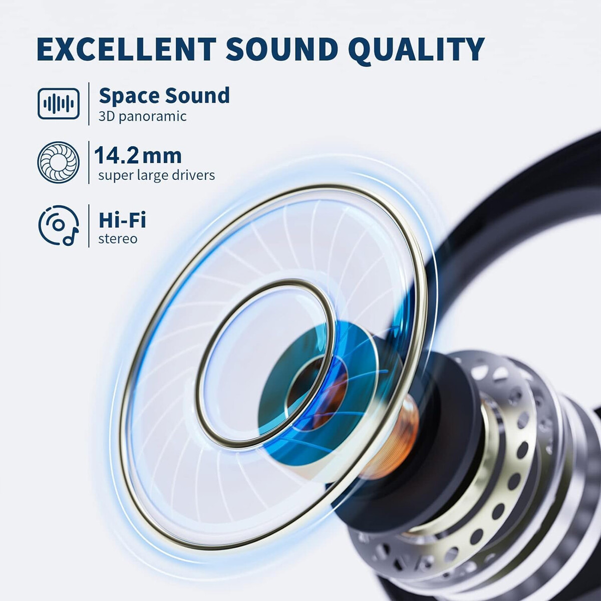 Open Ear Bluetooth 5.4 Headphones Wireless Earbuds Sport Over Earphones Ear Hook