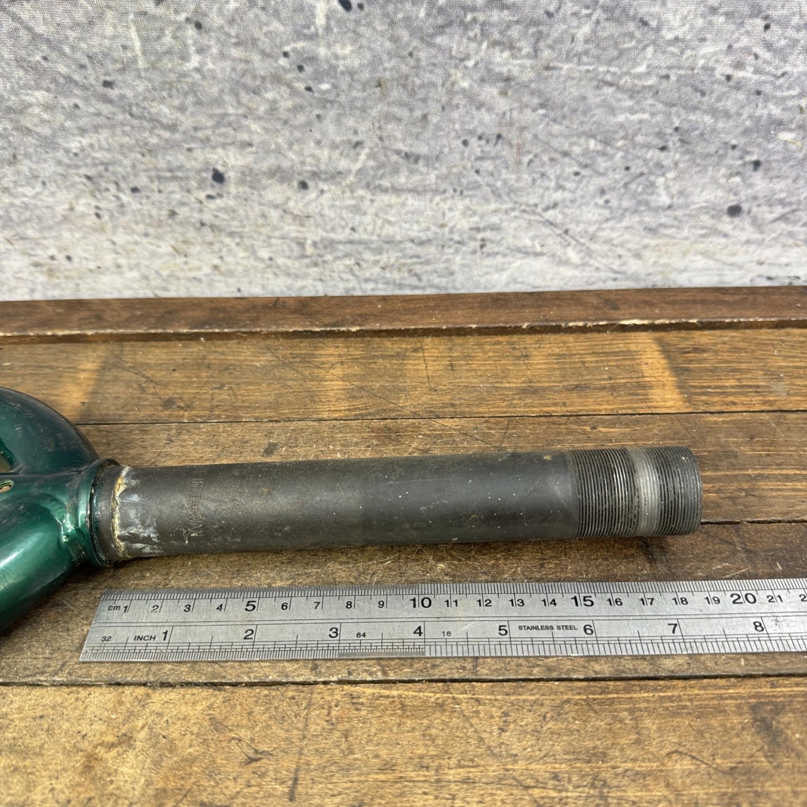 Vintage Trek 26in Fork 1 1/8 Threaded 90s MTB Canti Green Rigid Steel CRMO