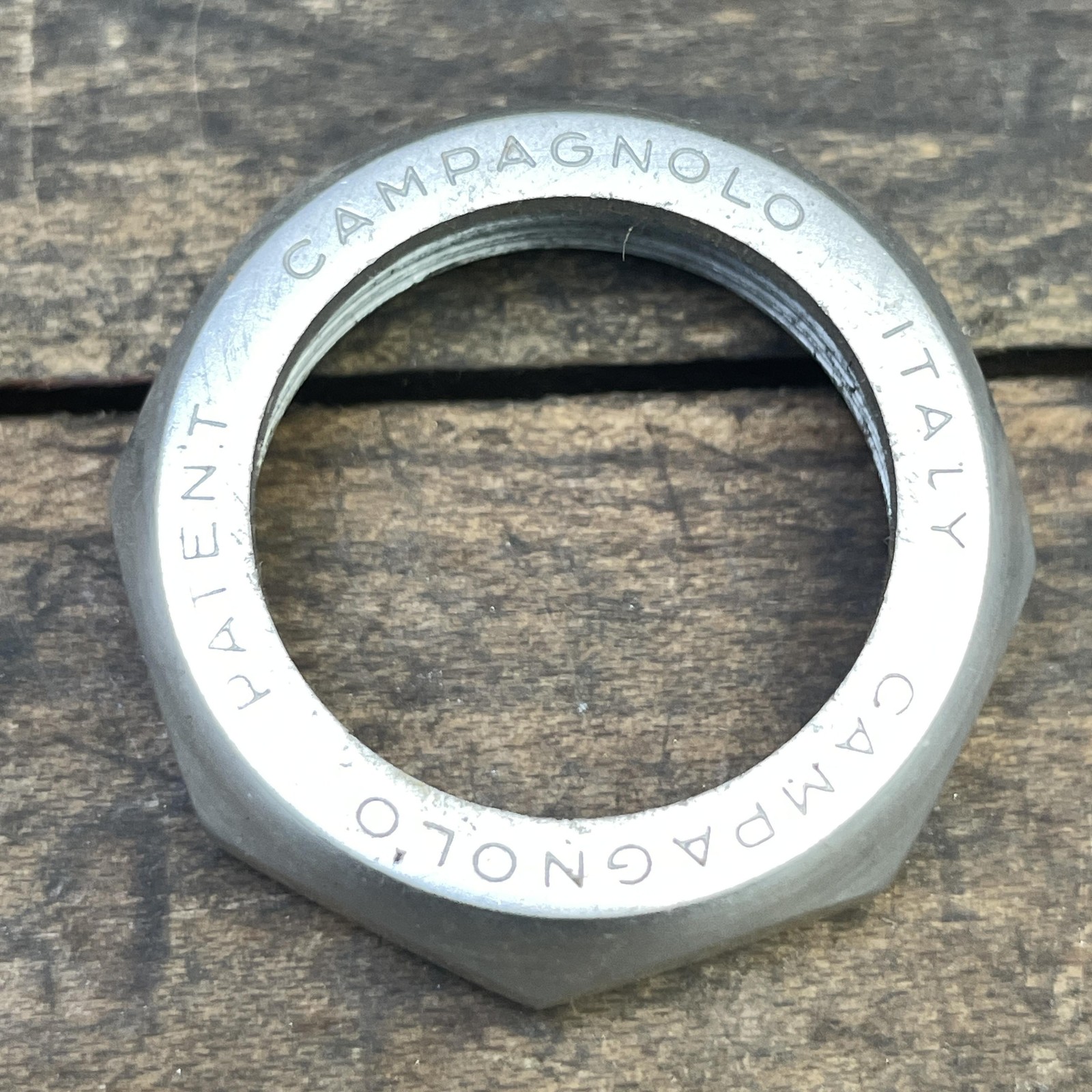 Vintage Campagnolo Super Record Headset Top Nut Alloy 1x24TPI England Italy