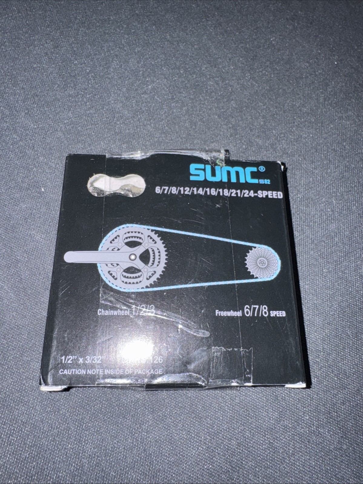 SUMC S82 Steel Bicycle Chain Silver Universal 6/7/8/12/14/16/18/24 Speed