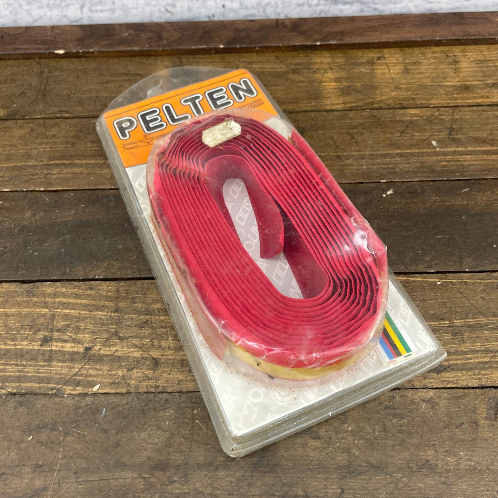 Vintage Ciclolinea Pelten Handlebar Tape Red NOS 80s Road Bike Ribbon Drop Bar