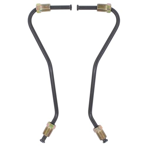 Pair Front Brake Caliper Line Pipe Tube Flex Hose Set for Toyota Tundra 4WD