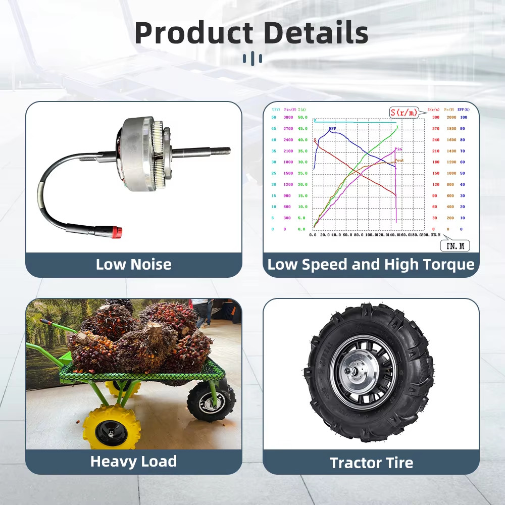 LUNYEE 16 Inch 48V 500W 1000W 1500W Brushless Wheel Geared Hub Electric Motor
