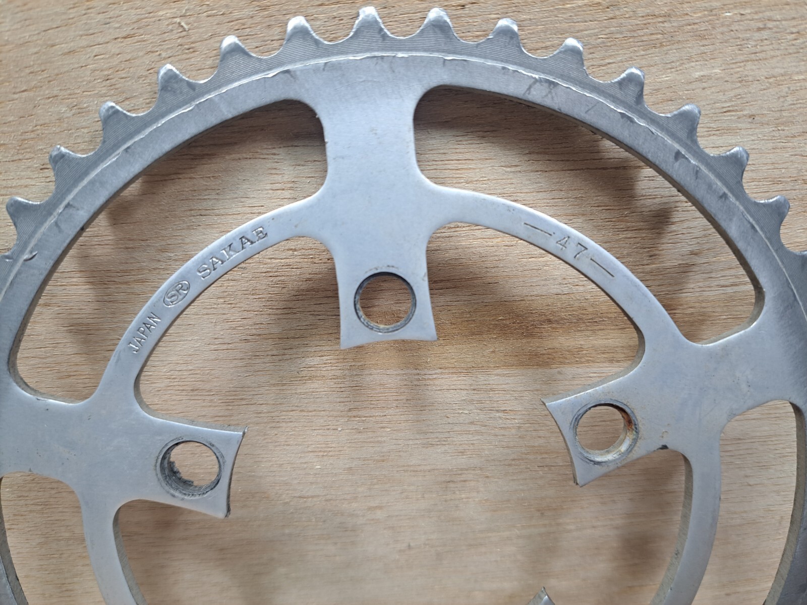 Vintage SR Suntour Sakae 47 Tooth Chainring – 86 BCD – UNRAMPED