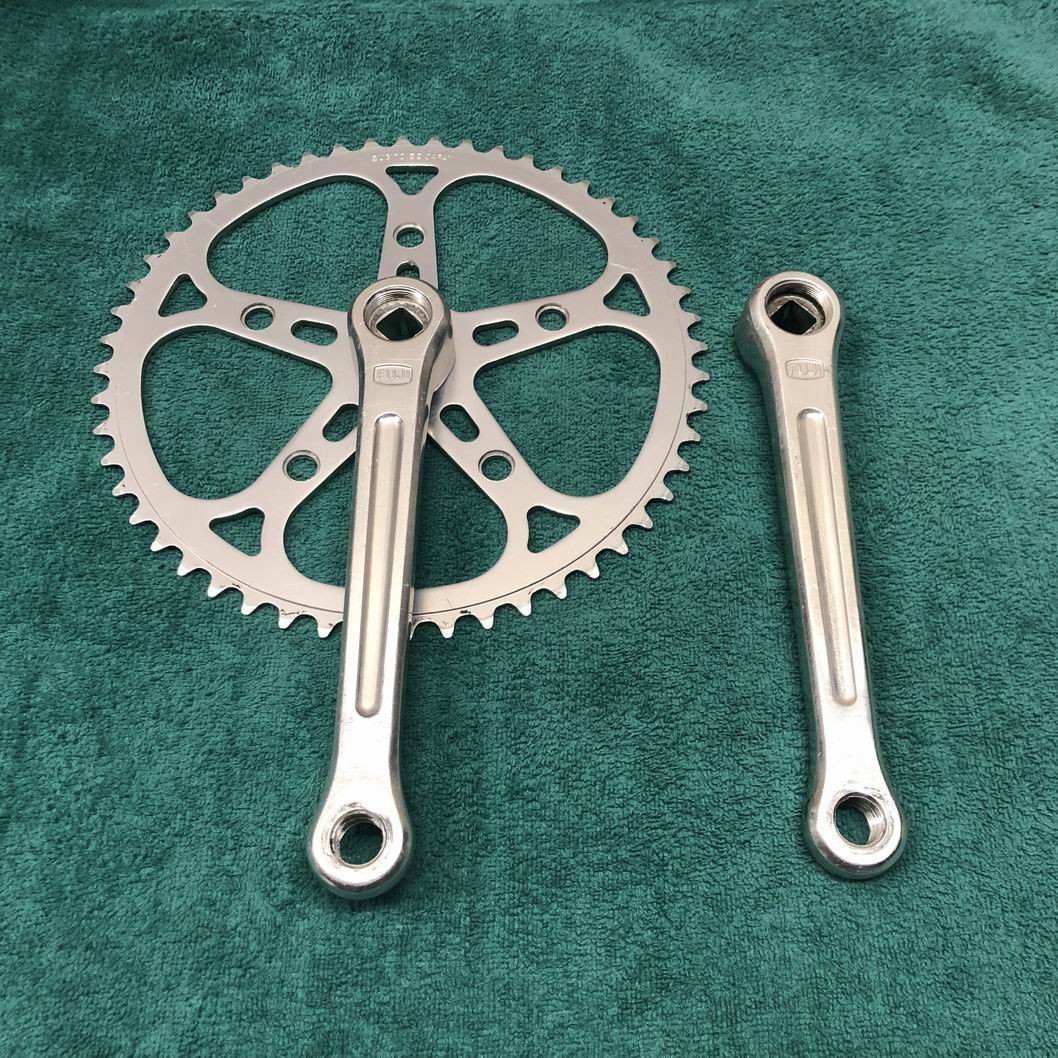 Vintage FUJI Sugino Maxy Aluminum Crank Set 171mm / 52 Tooth Chain Ring