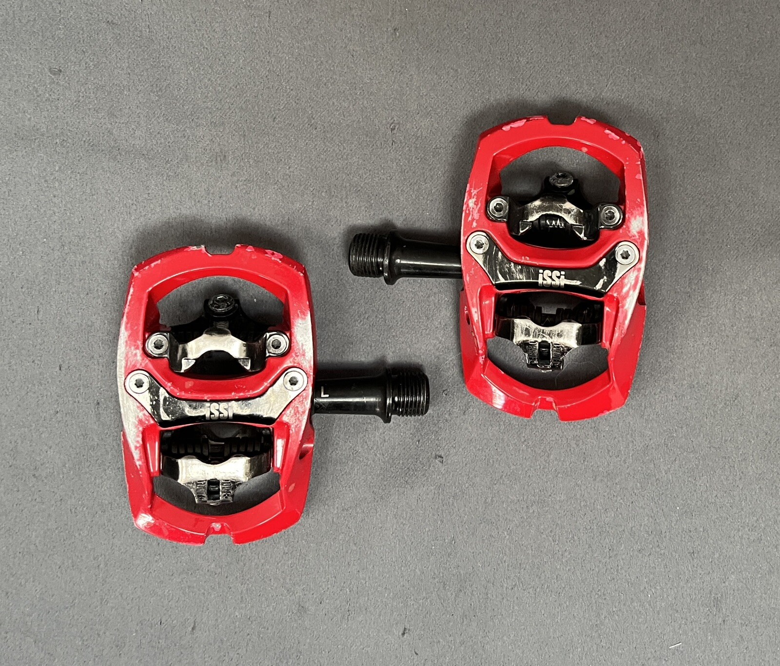 iSSi Trail Pedals MTB Clipless Dual-Sided Entry 9/16″ 400g Red SPD Compatible