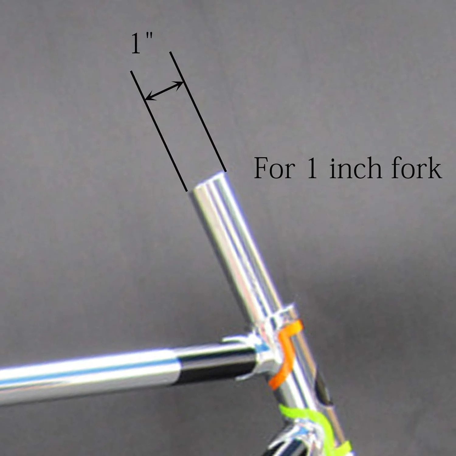 1 Inch Headset Spacer 5PCS 25.4 Fork Tube Handlebar Stem Spacer Black Silver 2 C