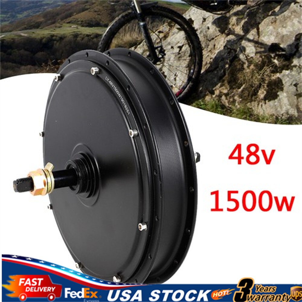 1500W E-Bike Conversion Kit 48V Fat Ebike Hub Motor Hub Rear Wheel Motor 55N.m~