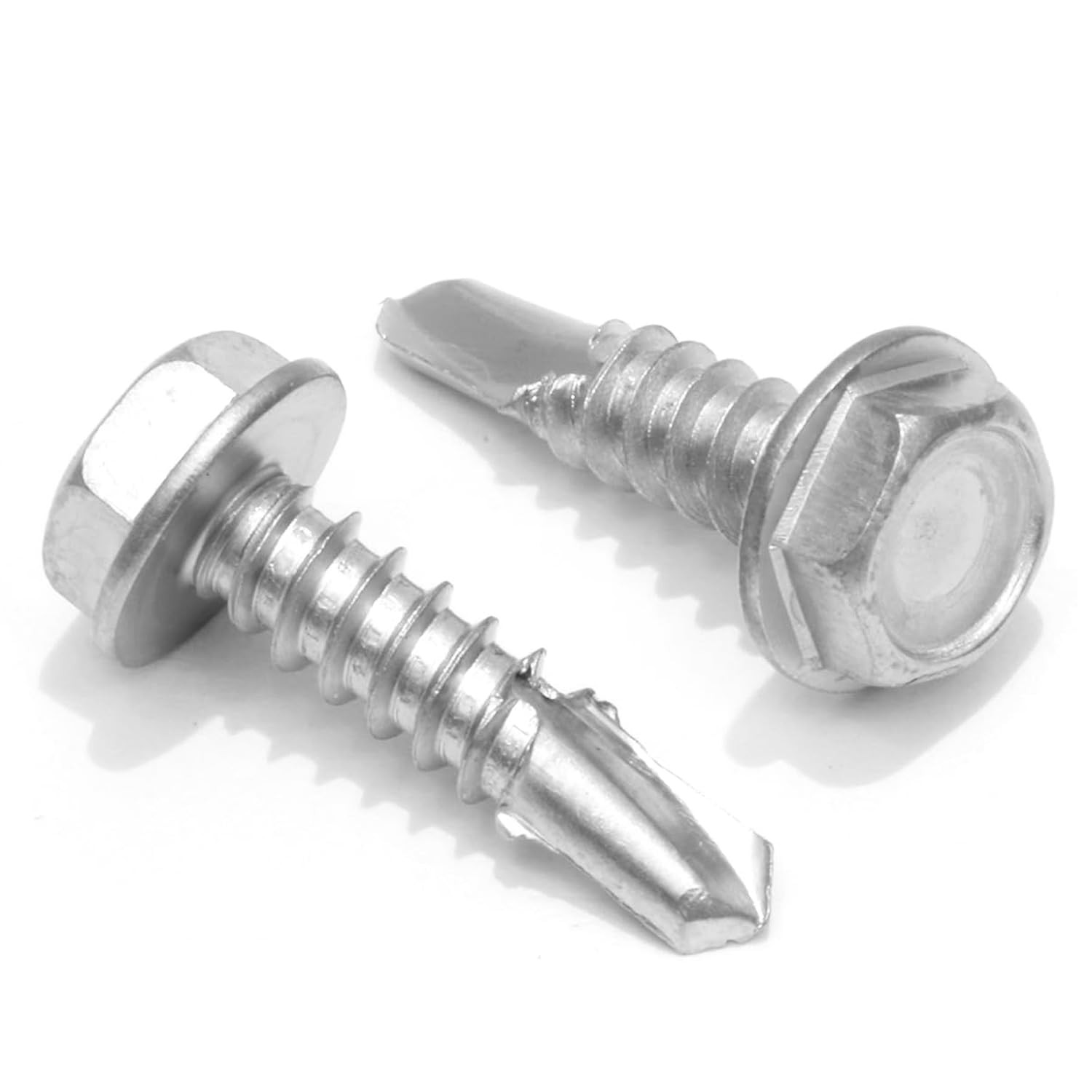 #10 X 1-1/2-Inch Stainless Steel TEK Screws – Pack of 100 Self Tapping Screws –