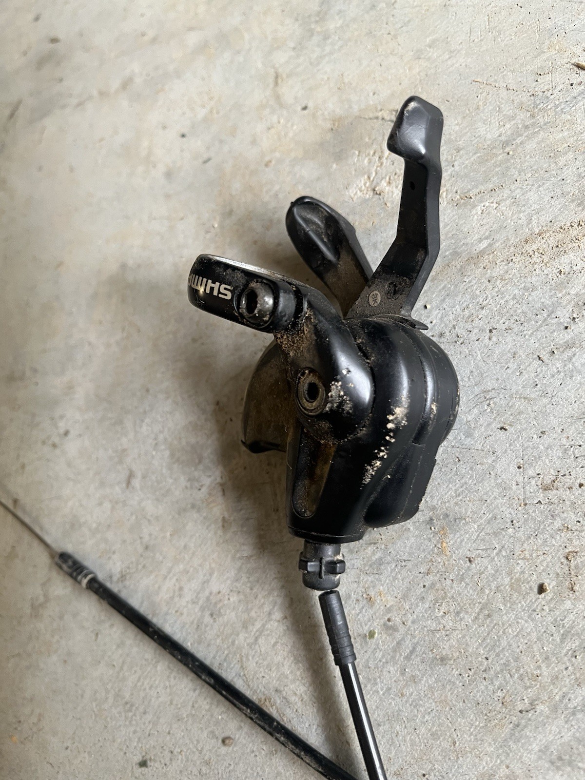 Shimano Set Speed Mountain Bike Thumb Gear Shift Lever And Cable