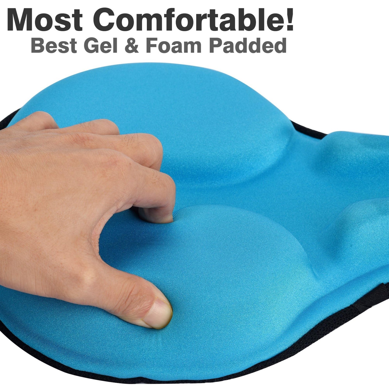 C6 Large Comfortable Bike Seat Cushion – Extra Soft Bicycle Saddle Cover, Thi…
