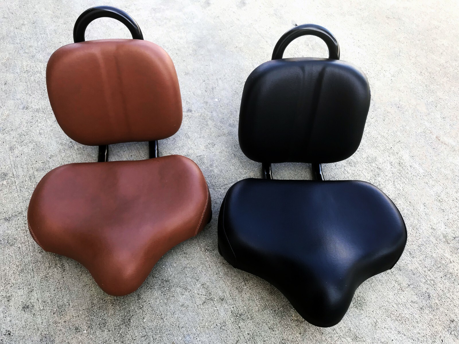 Universal Comfortable Soft Seat Wide Cruiser Bike Adjustable Backrest Saddle NEW