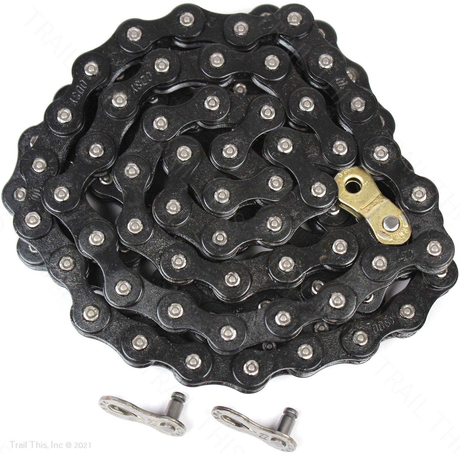 Odyssey Bluebird Black Single-Speed 1/2″ x 1/8″ BMX Bike Chain 112-Links
