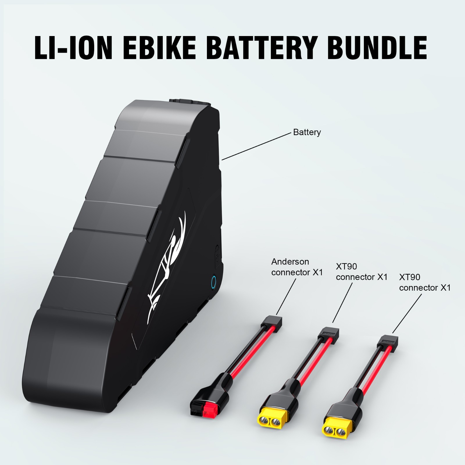 72V 20Ah Triangle Ebike Lithium Battery 80A BMS with Samsung Cells 100-5700W