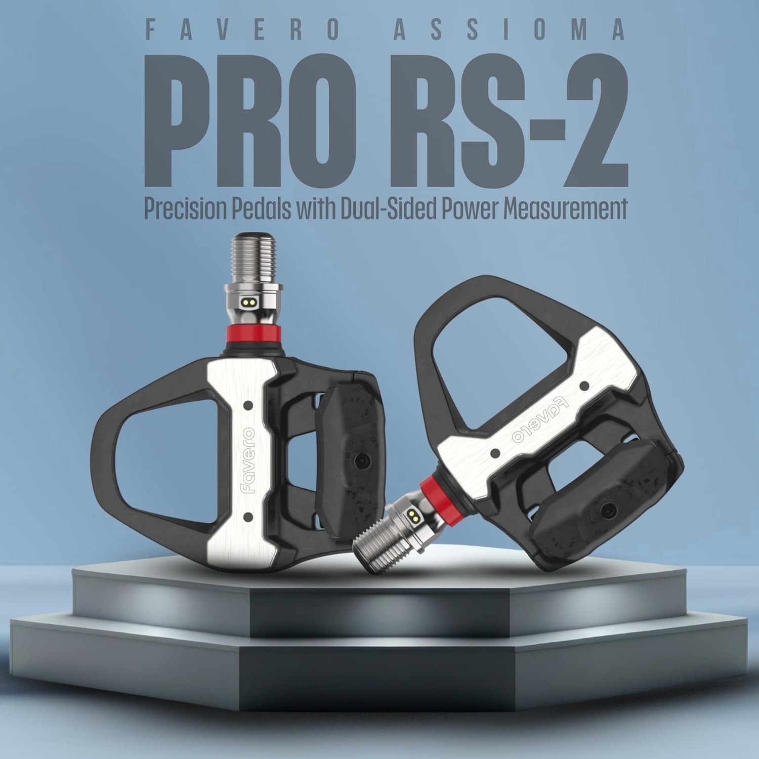 Favero Assioma PRO RS-2 Dual-Sided Power Meter Pedals Shimano SPD-SL