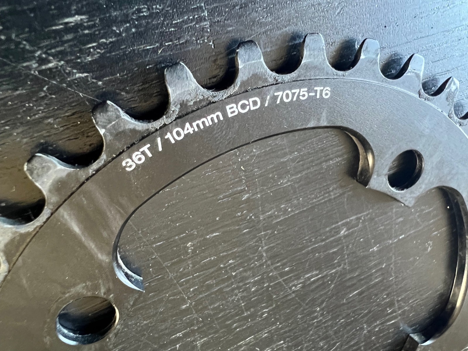 Salsa 36T Chainring 110 BCD 4-Arm Black 7075 Aluminum Road CX Gravel 36 Tooth