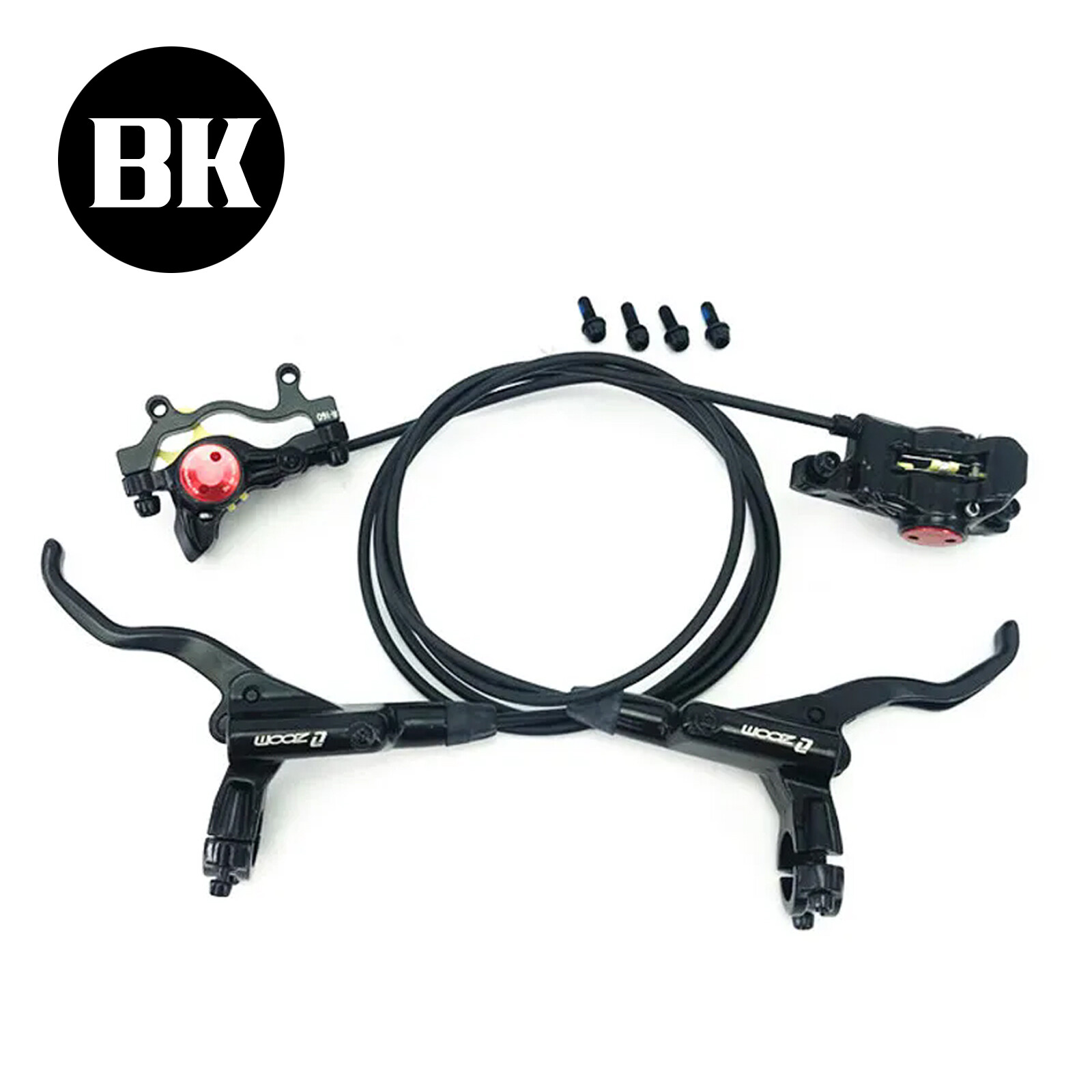 For Zoom HB875 Mountain E-Bike Cycle Hydraulic Disc Rotor Brake Set color