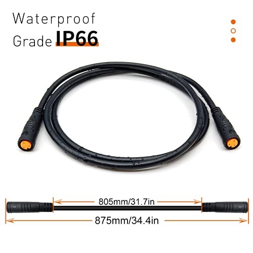 Ebike Extension Cable Julet 2Pin/3Pin/4Pin/5Pin/6Pin Waterproof Connector