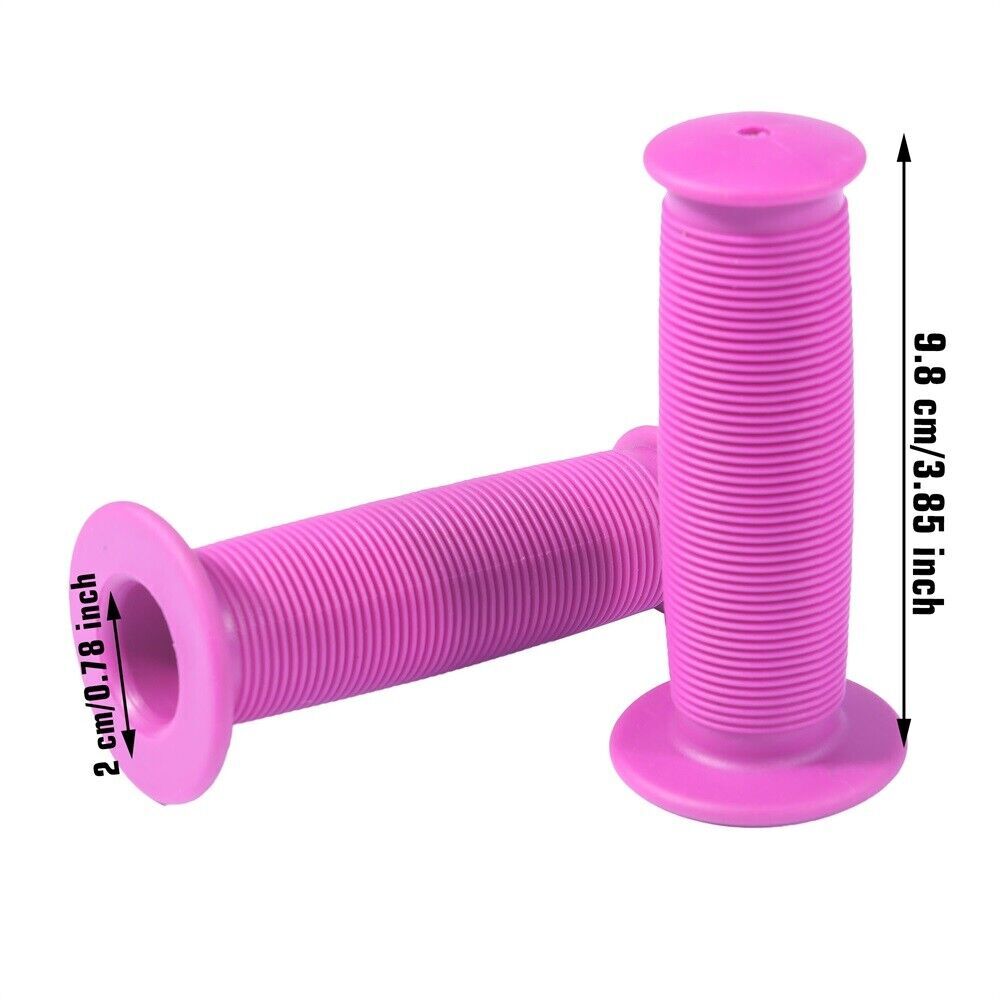 Motorcycle Scooter Bicycle Anti-Slip Soft Rubber Handlebar Hand Grip Cover Pink