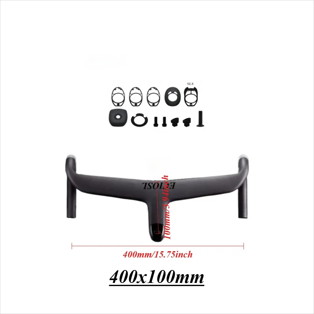 Carbon Internal Cable Routing Di2 Cockpit Handlebar and Stem for Road Bicycle