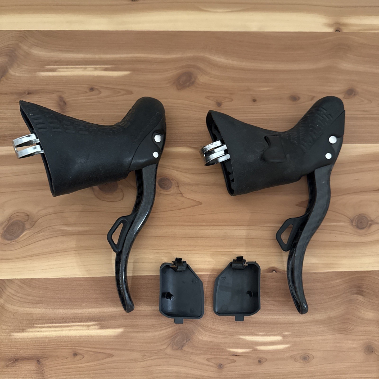 Campagnolo Super Record 11 Speed EPS Electronic Carbon Shifter Brake Levers Pair