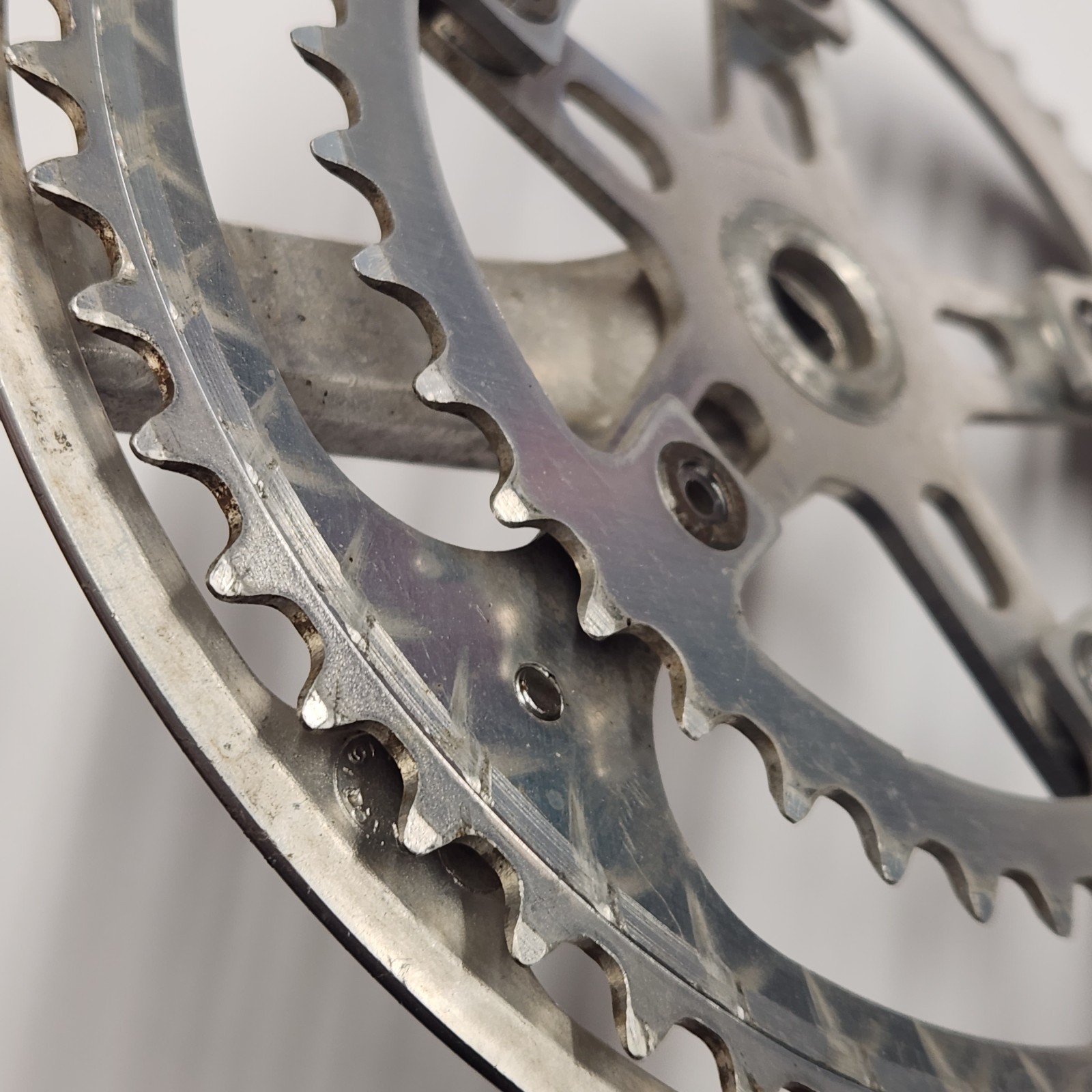 Vintage Sugino Super Maxy Crankset – 52/42 Road Tour Crank 170mm Arms Japan