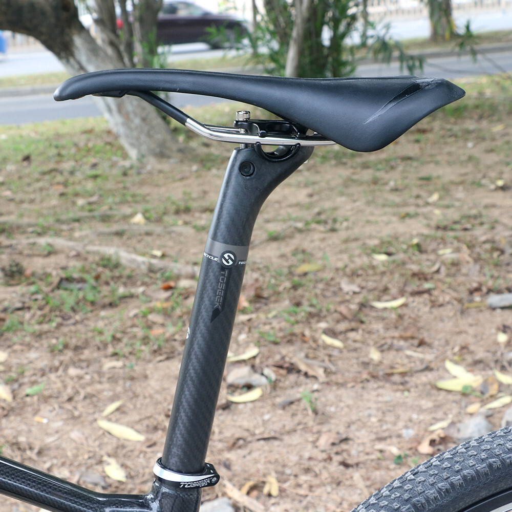 TOSEEK Carbon Fiber Seatpost Offset Mountain Road Bike Seatpost 27.2/30.8/31.6mm