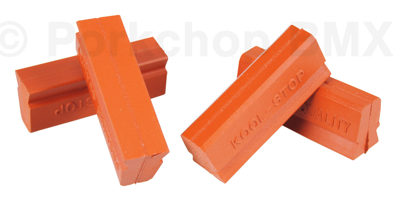 KOOL STOP Campagnolo Campy vintage bicycle brake pads refills insert SALMON