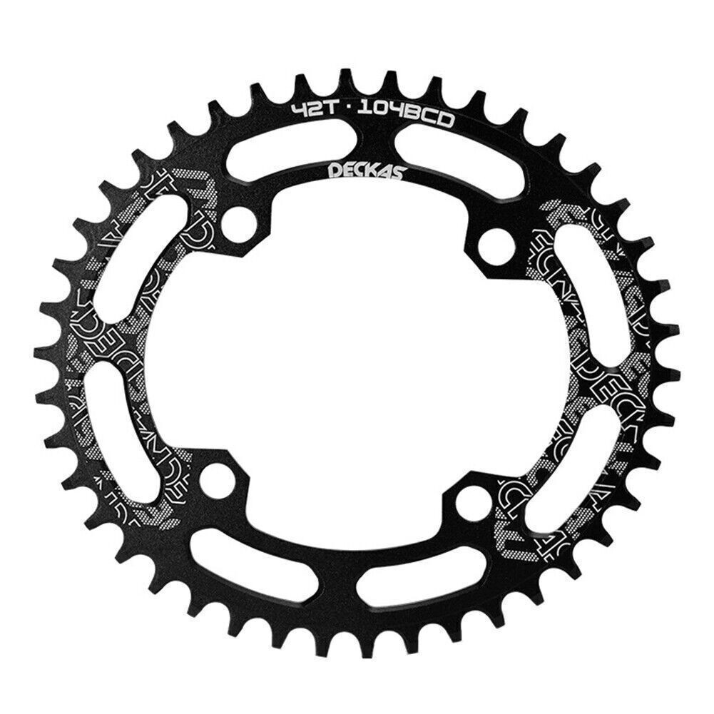 DECKAS MTB 40T-52T Narrow Wide Round Oval Chainring Chain Ring BCD104mm Bike