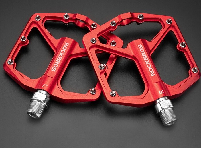 ROCKBROS MTB 9/16″ DU Sealed Bearing Flat Aluminum Pedals Bike Bicycle Pedals